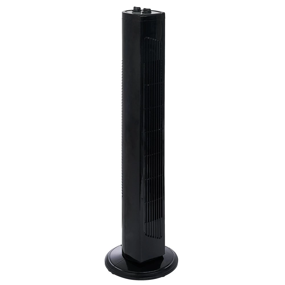 Ventilateur Tour Oscillant Noir 24x24xH75cm 45W 2 Ventilateur Tour Oscillant Noir 24x24xH75cm 45W – Image 2