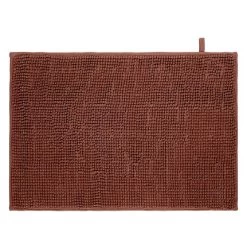 Tapis De Bain Antidérapant Ultra-absorbant Terracotta 45x65cm