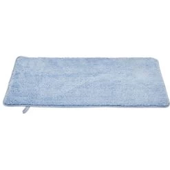 Tapis De Bain Mémoire De Forme Bleu 75x45cm