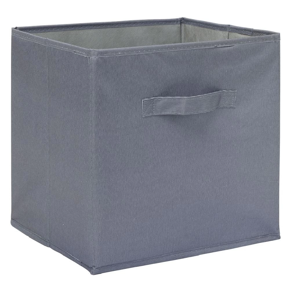 Panière Cubox 31x29x31cm Gris 2 Panière Cubox 31x29x31cm Gris – Image 2