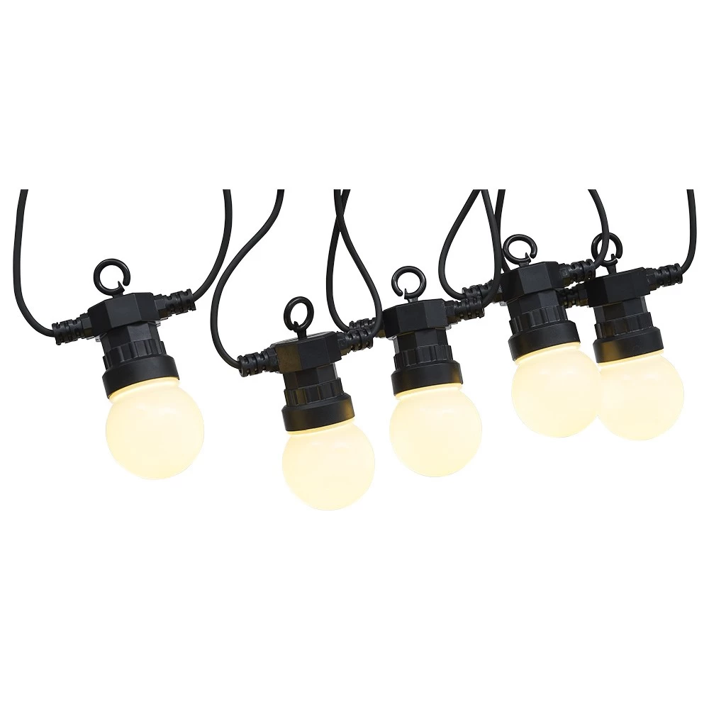 Guirlande Guinguette 50 LEDs 10 Boules Blanches 6m 4 Guirlande Guinguette 50 LEDs 10 Boules Blanches 6m – Image 4