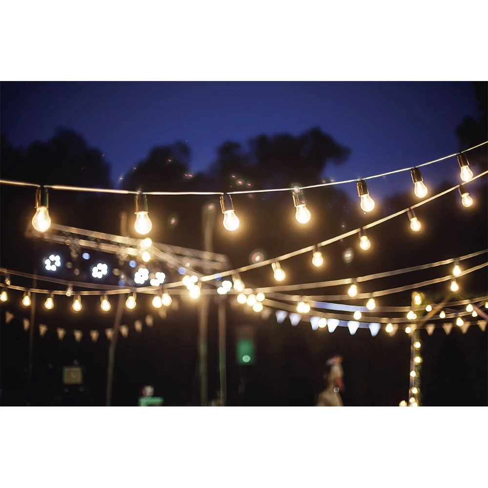 Guirlande Guinguette 50 LEDs 10 Boules Blanches 6m 3 Guirlande Guinguette 50 LEDs 10 Boules Blanches 6m – Image 3