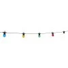 Guirlande Guinguette 50 LEDs 10 Boules Multicolores 6m