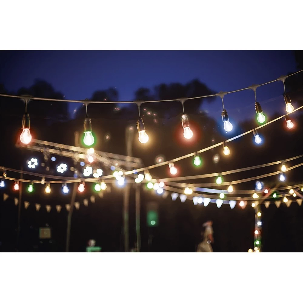 Guirlande Guinguette 50 LEDs 10 Boules Multicolores 6m 2 Guirlande Guinguette 50 LEDs 10 Boules Multicolores 6m – Image 2