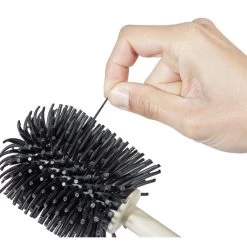 Brosse WC Silicone Ronde Avec Support Noir -Vous ne pouvez pas battre les meubles. 607715 morePictures 03