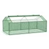 Mini Serre De Jardin Serre à Tomates 1,8L X 0,9l X 0,7H M Métal Thermolaqué PE Haute Densité Fenêtre Moustiquaire Intégrées Vert