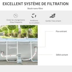 Piscine Tubulaire Hors Sol Rectangulaire Avec Filtre Dim. 440L X 240l X 122H Cm Acier PVC Gris Clair -Vous ne pouvez pas battre les meubles. 6603172e1dabef4677f6707ee8d82b97 none 365e6f18d48e6cd000aa807eaee1115d 365e6f1