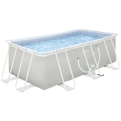 Piscine Tubulaire Hors Sol Rectangulaire Avec Filtre Dim. 440L X 240l X 122H Cm Acier PVC Gris Clair -Vous ne pouvez pas battre les meubles. 6603172e1dabef4677f6707ee8d82b97 none 3fb390656532365d489dedbab672bfe4 3fb3906