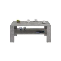 Table Basse LORIENT En Mélaminé Décor Béton
