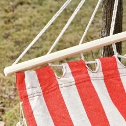Hamac De Voyage Portable Style Hippie Chic Toile De Hamac Dim. 2L X 1l M Coton Polyester Rouge Crème Rayé -Vous ne pouvez pas battre les meubles. 6acacfb90f792bae6f4feaac5e1238b7 none 4317c193513e5b800ba988a649a5df89 4317c19