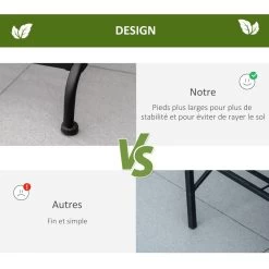 Support Pour Plantes Présentoir Avec étagères En Métal 3 Niveaux Forme Escalier Intérieur/extérieur Dim. 60,5L X 59,5l X 95,5H Cm Noir
