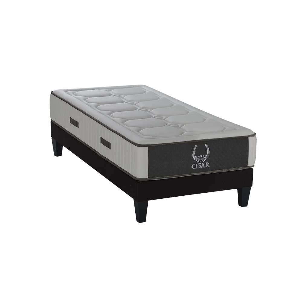 OLYMPE LITERIE | Ensemble César 90x190 Cm | Matelas Mémoire De Forme + Sommier Bois | Ferme 1 OLYMPE LITERIE | Ensemble César 90x190 Cm | Matelas Mémoire De Forme + Sommier Bois | Ferme