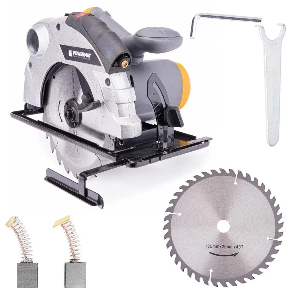 Scie Circulaire à Bois Avec Laser 2250 W 2 Disques 185 Mm 24/40 Dents 6 Scie Circulaire à Bois Avec Laser 2250 W 2 Disques 185 Mm 24/40 Dents – Image 6