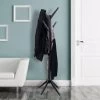 Porte-manteaux Arbre En Bois 8 Tiges Noir