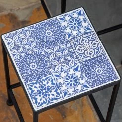 Support Pots De Fleurs 3 Pièces - Lot De 3 étagères à Fleurs - Portes Plantes Empilables - Métal époxy Plateaux Carreaux Céramique Bleu -Vous ne pouvez pas battre les meubles. 7c45776f94a525ef658871fc3044d8b1 none 808048d8ef87f46dd6a12932a72f36bc 808048d