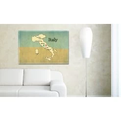 Tableau Déco Carte Italie