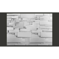 Papier Peint Design Abstrait Blanc