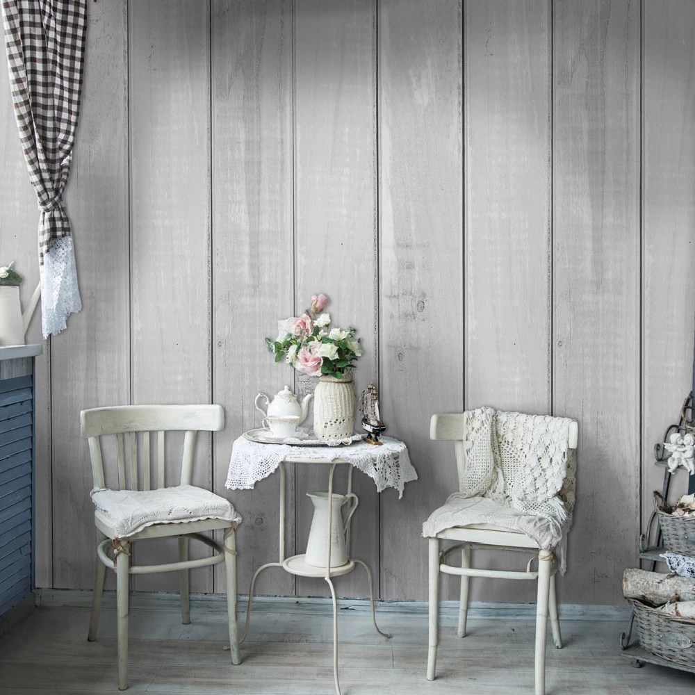 Papier Peint Imitation Lambris De Bois Gris Clair 1 Papier Peint Imitation Lambris De Bois Gris Clair