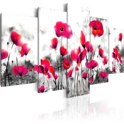 Tableau 5 Panneaux Coquelicots Roses Fond Noir Et Blanc 3 Tableau 5 Panneaux Coquelicots Roses Fond Noir Et Blanc -Vous ne pouvez pas battre les meubles. 806392