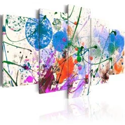 Tableau 5 Panneaux Art Multicolore Artist's Fun -Vous ne pouvez pas battre les meubles. 814297