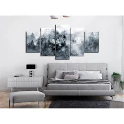 Tableau 5 Panneaux Montagnes Loup Mountain Predator Wide -Vous ne pouvez pas battre les meubles. 814302 morePictures 2