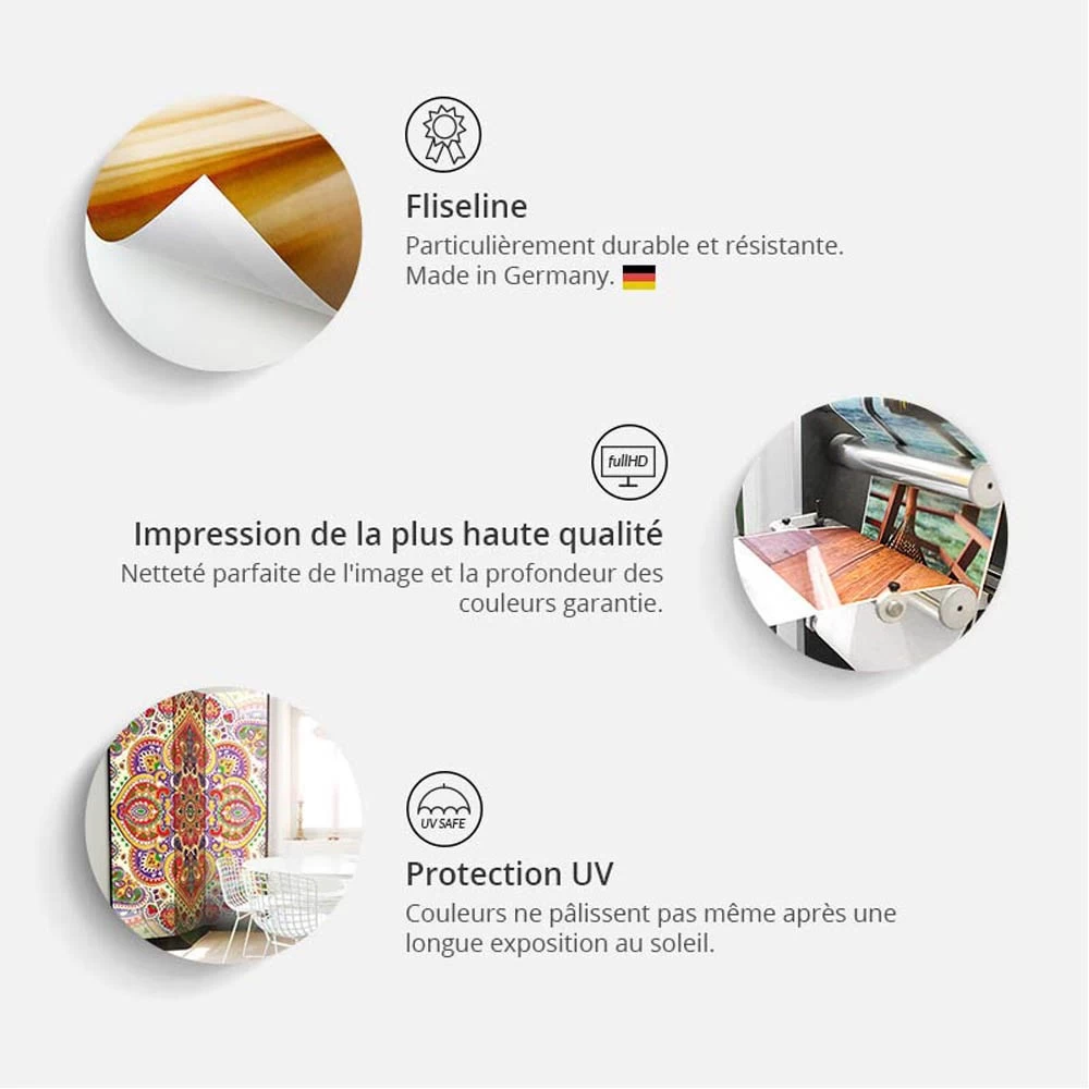 Paravent Imprimé Feuilles Sauvages Fond Sombre 3 Volets 4 Paravent Imprimé Feuilles Sauvages Fond Sombre 3 Volets – Image 4