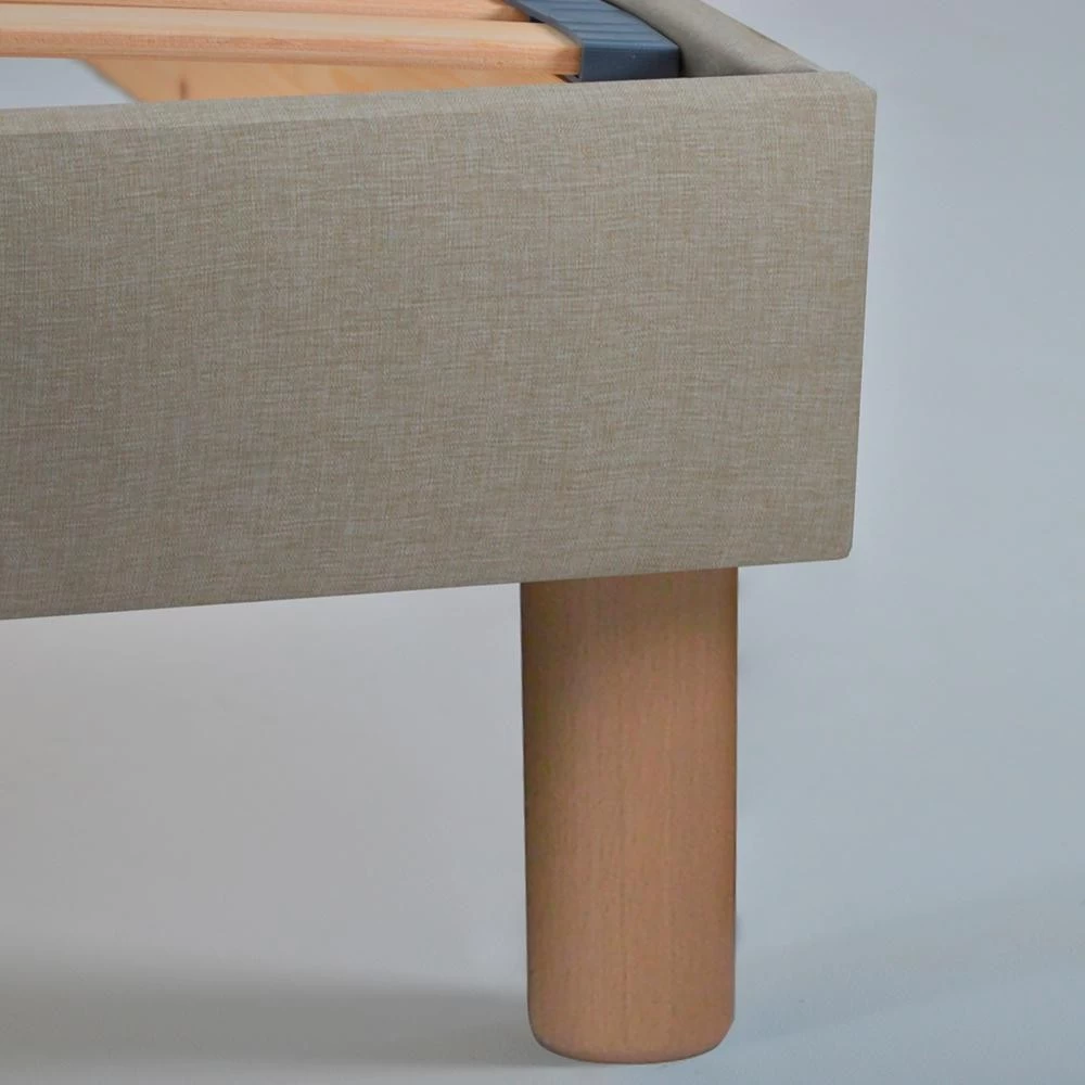 NUIT DE COTON | Sommier En Kit Lino | Beige | 90x190 Cm 2 NUIT DE COTON | Sommier En Kit Lino | Beige | 90x190 Cm – Image 2