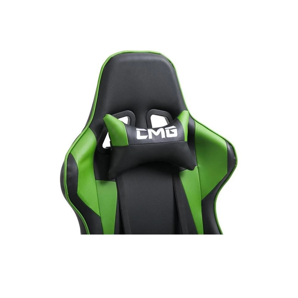 Chaise De Bureau GAMING Revêtement Synthétique Noir Et Vert 2 Chaise De Bureau GAMING Revêtement Synthétique Noir Et Vert – Image 2