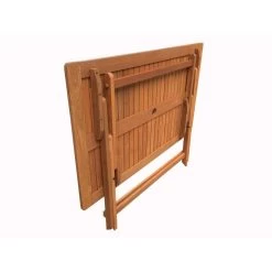 Salon De Jardin Repas Séoul - 1 Table + 6 Chaises - Maple - Gris