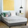 OLYMPE LITERIE | Ensemble Eupraxie 180x200 Cm | Matelas Mémoire De Forme + Sommier Bois | Mi-Ferme
