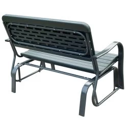 Banc à Bascule De Jardin 2 Places - Accoudoirs, Assise, Dossier Ergonomique - Métal époxy HDPE Effet Grain Bois Vert Fougère -Vous ne pouvez pas battre les meubles. 945bf916695c9bb98b77a1a516bf0d68 none d8ba8622f04a87700965511f0f5b7419 d8ba862