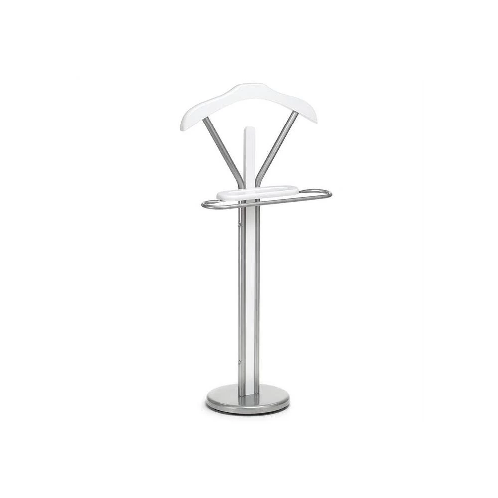 Valet FABIO En Métal Laqué Et MDF Décor Blanc Mat 2 Valet FABIO En Métal Laqué Et MDF Décor Blanc Mat – Image 2