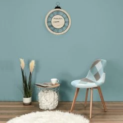 Chaise Scandinave Patchwork Bleu Clair