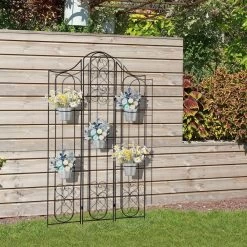 Étagère De Pots De Fleurs Plantes En Métal Style Fer Forgé - Support De Plantes Pliable Métal à Planter - 5 Pots Fleurs Inclus -Vous ne pouvez pas battre les meubles. 97d9c961a9305cba8fb618f0aa9f75ae none b4e637693b0ac22311924e8383cc715a b4e6376