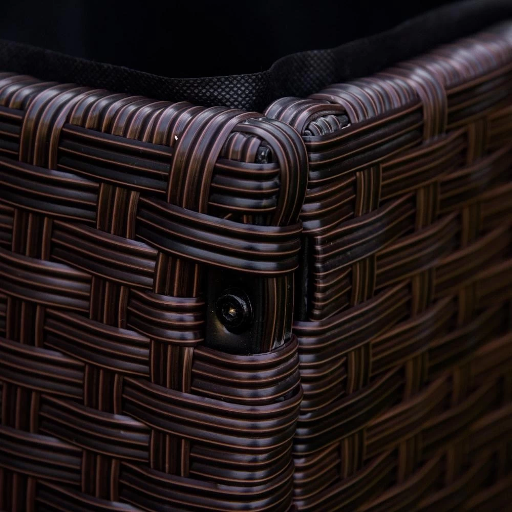 Jardinière Sur Roulettes Dim. 94L X 31l X 36H Cm Feutre De Drainage Inclus Résine Tressée Aspect Rotin Chocolat 1 Jardinière Sur Roulettes Dim. 94L X 31l X 36H Cm Feutre De Drainage Inclus Résine Tressée Aspect Rotin Chocolat