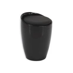 Tabouret Coffre De Rangement DANIEL Noir