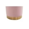 Pouf OMERO En Velours Rose