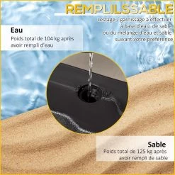 Lot De 4 Poids De Lestage Octogonales Avec Poignées - Compatibilité Parasols Déportés Piètement Croix - HDPE Texturé Noir -Vous ne pouvez pas battre les meubles. a6271ecad77e3f6e167930a1d34315da none d1e4708172fbb479f0de0385c5db8ebf d1e4708
