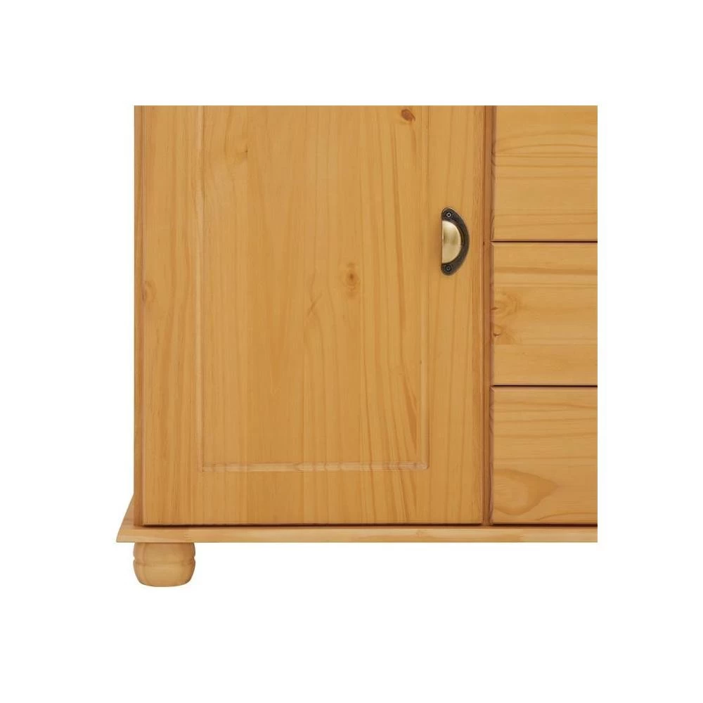 Buffet COLMAR En Pin Massif 4 Tiroirs Et 2 Portes Finition Teintée Et Cirée 2 Buffet COLMAR En Pin Massif 4 Tiroirs Et 2 Portes Finition Teintée Et Cirée – Image 2