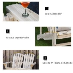 Banc De Jardin 2 Places Design Adirondack Assise Dossier à Lattes Larges Accoudoirs Bois Naturel Pin Lasuré -Vous ne pouvez pas battre les meubles. aae8217895f73c974ed1e15c2e8765ee none 8c4bd5970e876c9c7f075b66bdacce00 8c4bd59