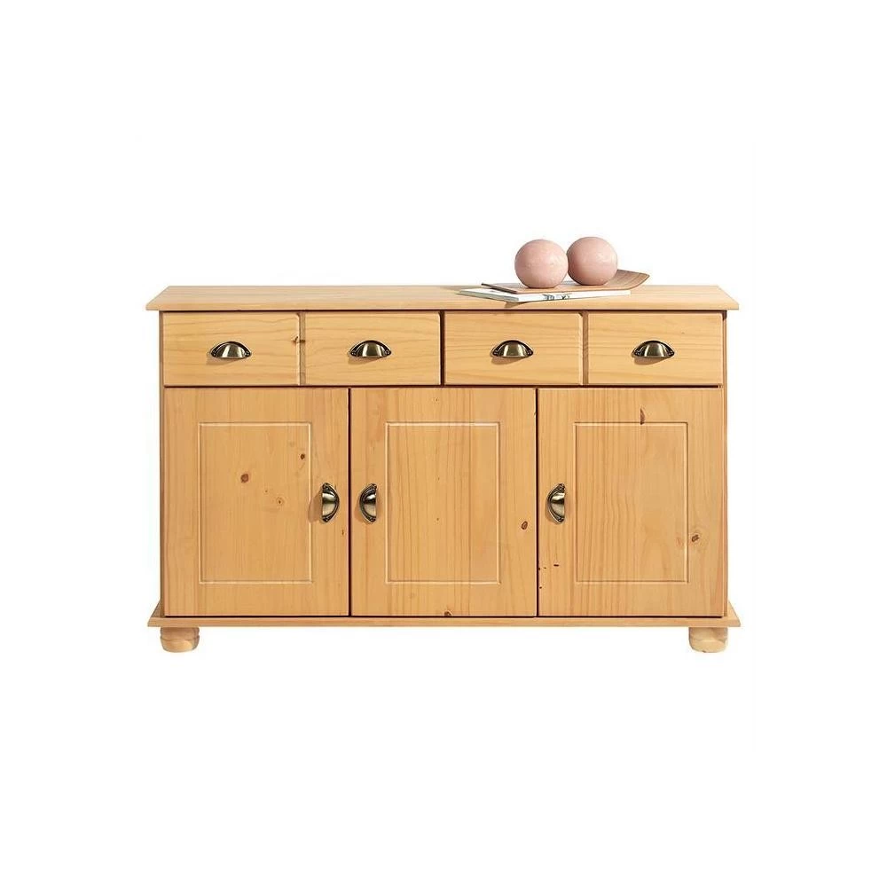 Buffet COLMAR En Pin Massif 2 Tiroirs Et 3 Portes Finition Cirée 4 Buffet COLMAR En Pin Massif 2 Tiroirs Et 3 Portes Finition Cirée – Image 4