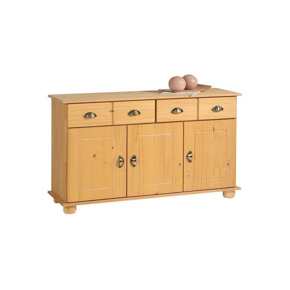 Buffet COLMAR En Pin Massif 2 Tiroirs Et 3 Portes Finition Cirée 2 Buffet COLMAR En Pin Massif 2 Tiroirs Et 3 Portes Finition Cirée – Image 2