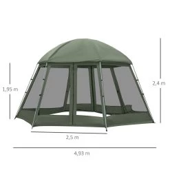 Tente De Camping Familiale 6-8 Personnes - Tente Hexagonale - Avec Sac De Transport Et Piquets De Sol - Dim. 493L X 493L X 240H Cm Fibre Verre Polyester - Vert -Vous ne pouvez pas battre les meubles. b3540676d8d79f78d2e3fd8fcf16e899 none 90196b30de3b8f97281c45e9f9f19a4c 90196b3