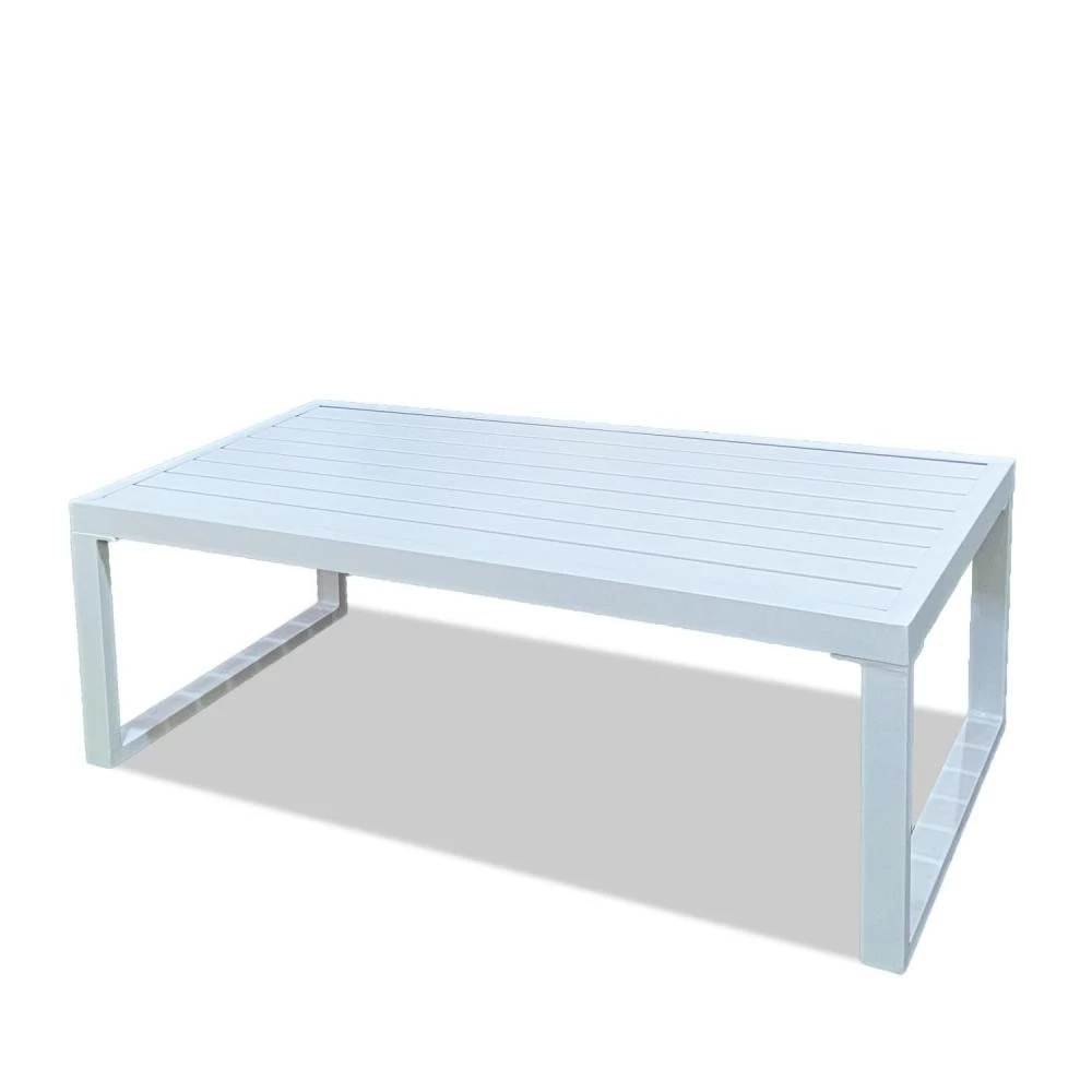 Salon De Jardin Aluminium 5 Places Couleur Blanc Gris - VINCENNES 5 Salon De Jardin Aluminium 5 Places Couleur Blanc Gris - VINCENNES – Image 5