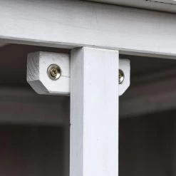 Abri De Jardin Armoire De Jardin Sur Pied Dim. 77L X 58l X 175H Cm 2 étagères 2 Portes 3 Crochets Toit Bitumé étanche Bois Pin Pré-huilé Gris Blanc -Vous ne pouvez pas battre les meubles. b98e46e3abb3c872287a55c17b1d5f27 none e19fc26f2ca9e6b10c396921799109d4 e19fc26