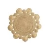 Tapis Rond Jute Ajouré 90cm Cordou
