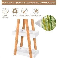 Etagère En Bambou De Salle De Bain étagère Debout 3 Paniers Dim. 30L X 18l X 81H Cm Bambou MDF -Vous ne pouvez pas battre les meubles. c1049b92787c604157c8703f66cc2e4d none 072beb36180018043caf80b51e1df692 072beb3