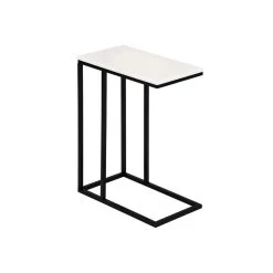 Table D'appoint Rectangulaire DEBORA En Métal Noir Et Décor Blanc Mat -Vous ne pouvez pas battre les meubles. c3174c9b135a2359987650b09bbc6b48 none 179aa98b3889facf3f34192f42c04f6d 179aa98