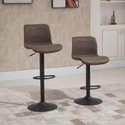 Lot De 2 Tabourets De Bar Vintage Réglable Pivotant Avec Repose-pied PU Marron Surpiqûre Orange -Vous ne pouvez pas battre les meubles. c4287a805ad68d740231993730852cba none 1e7b27e46bb1304db5257b65b1722f1f 1e7b27e