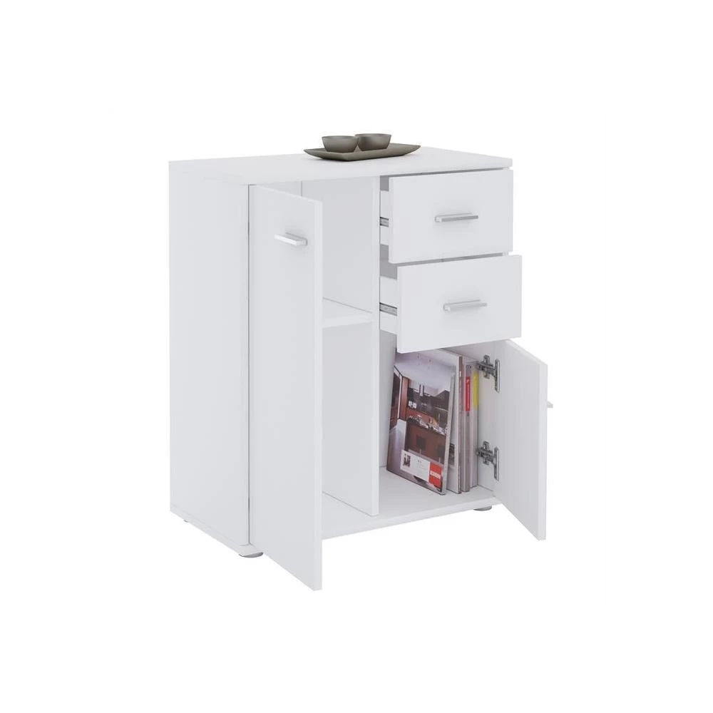 Buffet REMY En Mélaminé Blanc Mat 3 Buffet REMY En Mélaminé Blanc Mat – Image 3